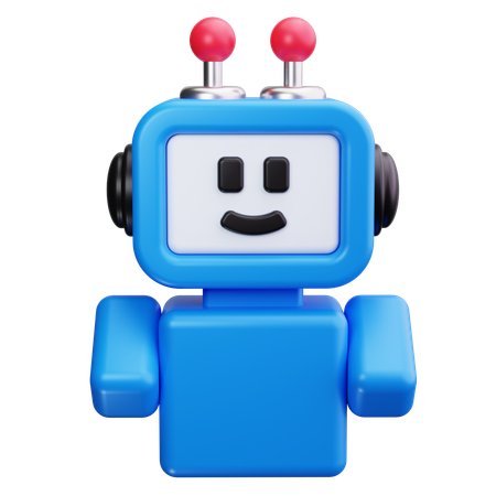 おもちゃのロボット  3D Icon