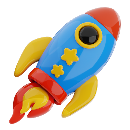 Toy Roccket  3D Icon