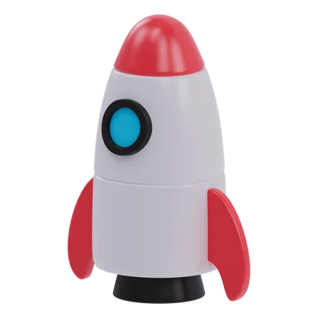 Toy Rocket  3D Icon