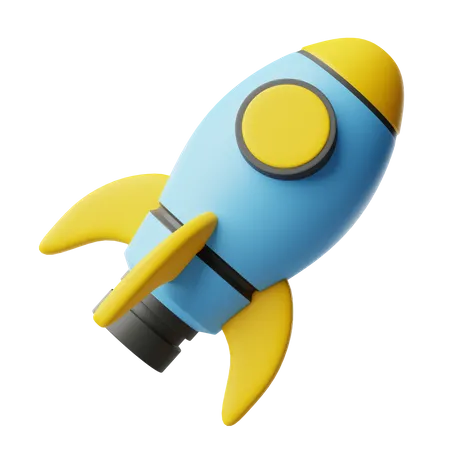 Toy rocket  3D Icon