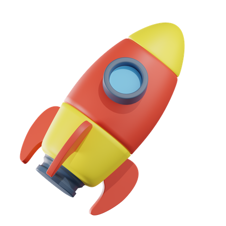 Toy Rocket 3D Icon