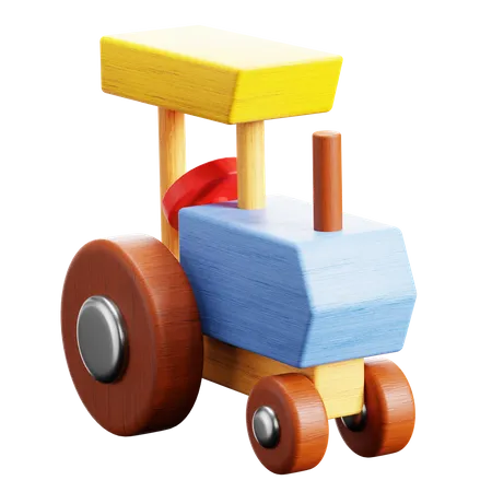 Toy Tractor  3D Icon