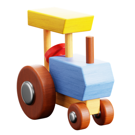 Toy Tractor  3D Icon