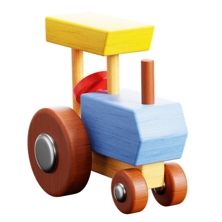 Toy Tractor  3D Icon
