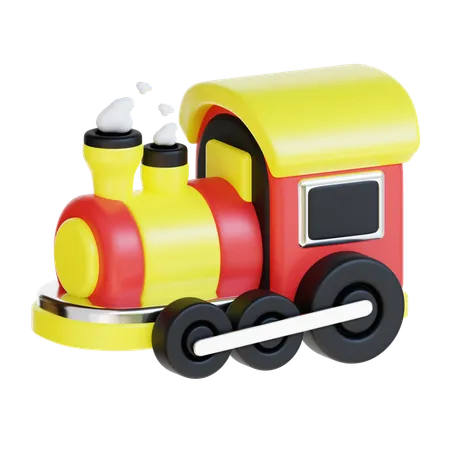 3 D Rendering Toy Train Icon Illustration 3D Icon
