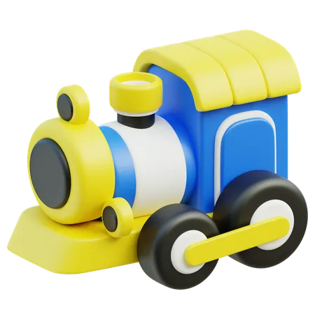 Charming 3 D Toy Train Icon For Play 3D Icon