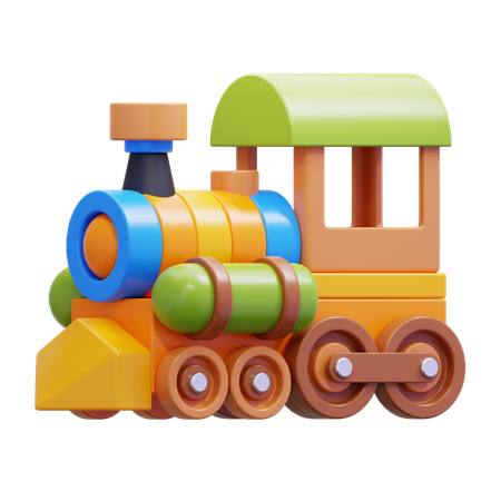 おもちゃの列車  3D Icon