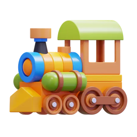 おもちゃの列車  3D Icon