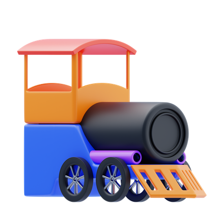 おもちゃの列車  3D Icon