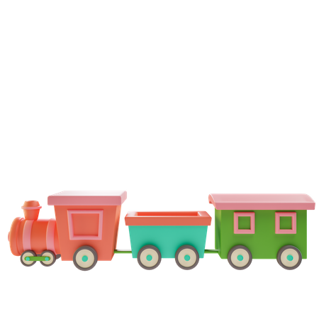 Toy Train  3D Icon