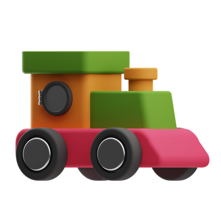 Toy Train  3D Icon