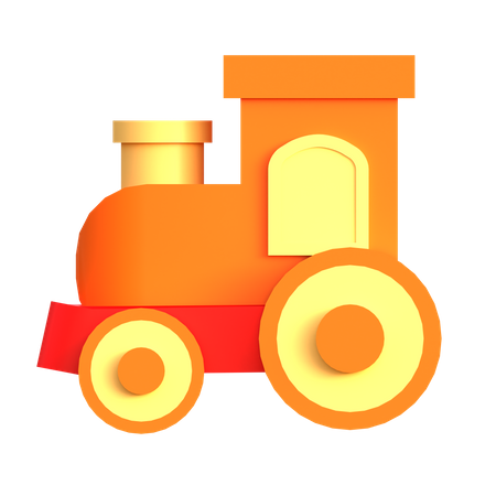 Toy Train  3D Icon