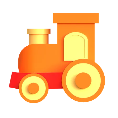 Toy Train  3D Icon