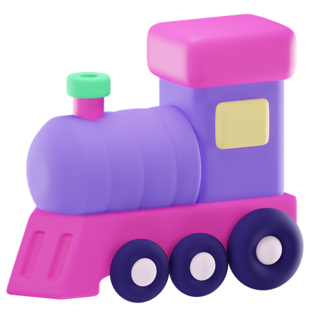 Toy Train  3D Icon