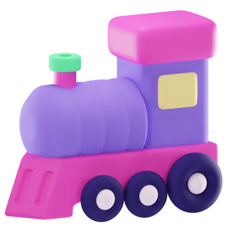 Toy Train  3D Icon