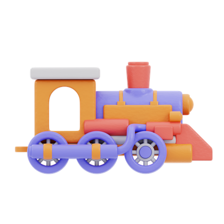 Toy Train  3D Icon