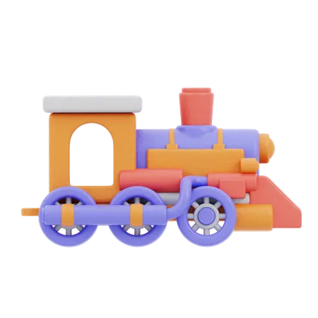 Toy Train  3D Icon