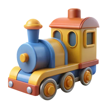 Toy Train  3D Icon