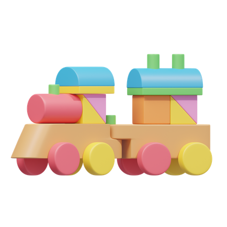 Toy Train  3D Icon