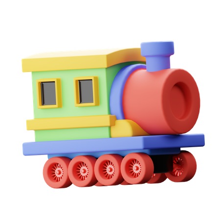 Toy Train  3D Icon