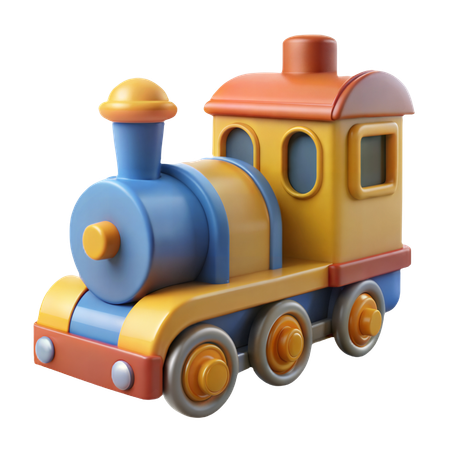 Toy Train  3D Icon