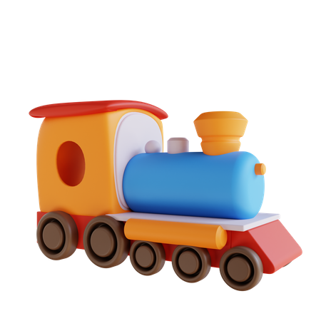 Toy Train 3D Icon