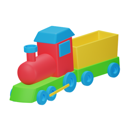 Toy Train 3D Icon