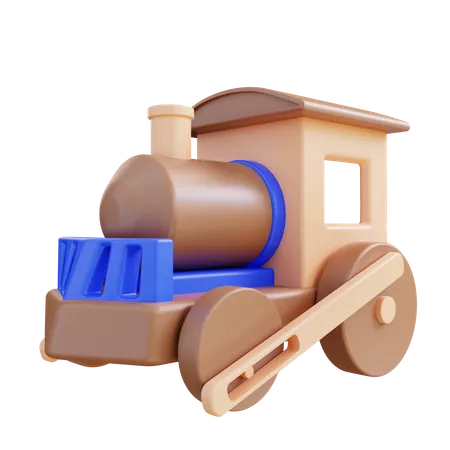 3 D Illustration Toy Train 3D Icon