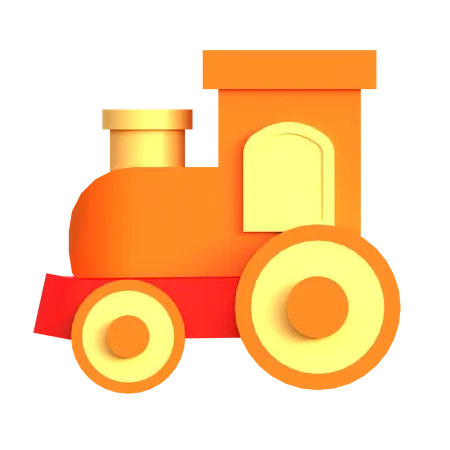 Toy Train 3 D Icon Suitable For Toy And Kids Design 3D Icon