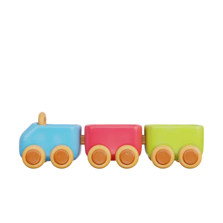 3 D Christmas Toy Train 3D Icon