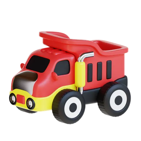 3 D Rendering Toy Truck Icon Illustration 3D Icon