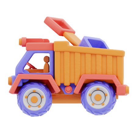 Toy Truck Car  3D Icon