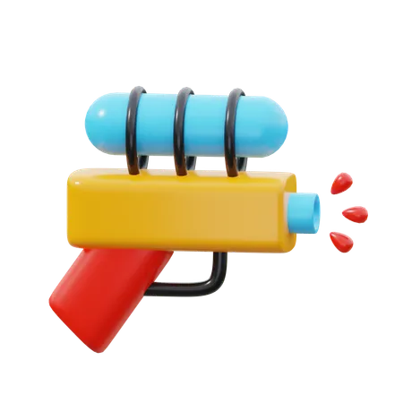 Toy Water Gun  3D Icon