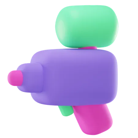 Toy Water Gun  3D Icon