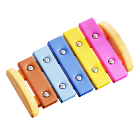 Toy Xylophone  3D Icon