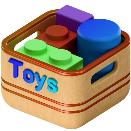 Toys Basket  3D Icon