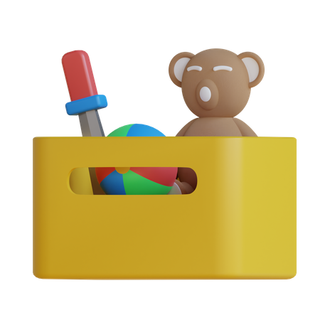 Toys Basket  3D Icon