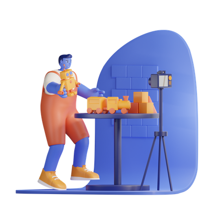 Toys vlogger  3D Icon