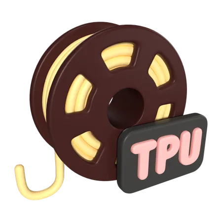 Tpu Filament Spool  3D Icon