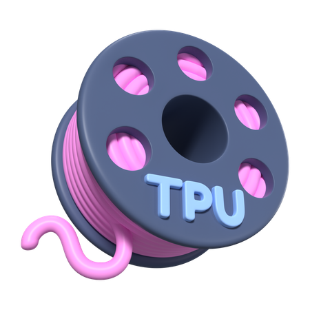 Tpu Filament Spool  3D Icon