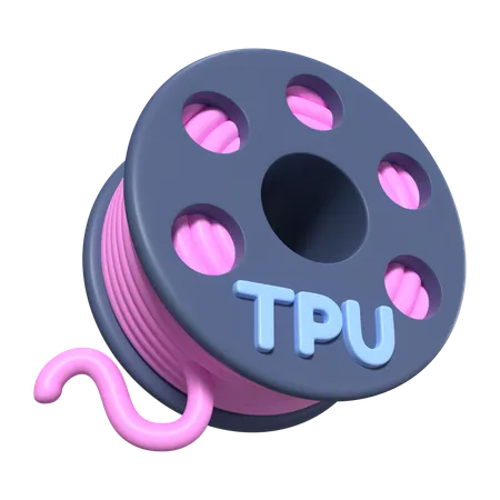 Tpu Filament Spool  3D Icon