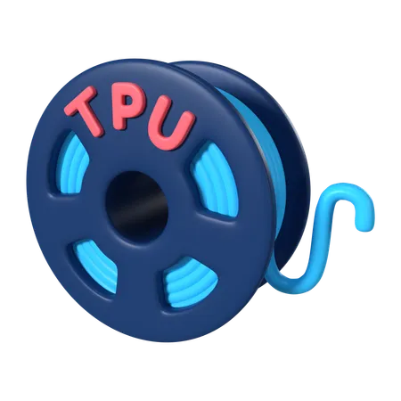 This Is TPU Filament Spool 3 D Render Illustration Icon It Comes As A High Resolution PNG File Isolated On A Transparent Background The Available 3 D Model File Formats Include BLEND OBJ FBX And GLTF 3D Icon