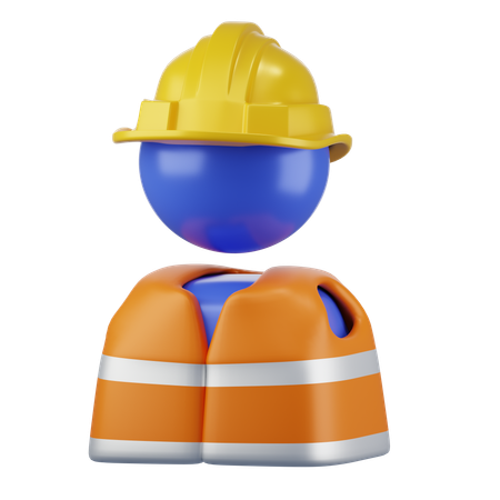 Avatar de trabajador  3D Icon