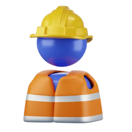 Avatar de trabajador  3D Icon