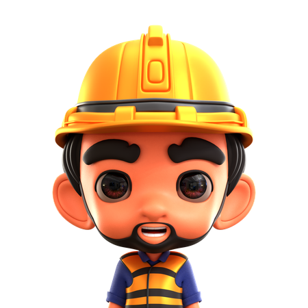 Trabajador masculino  3D Icon