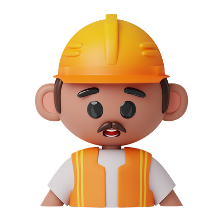 Trabajador masculino  3D Icon