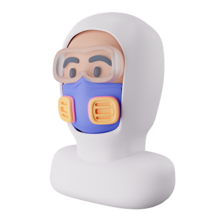 Trabajador de la salud  3D Icon