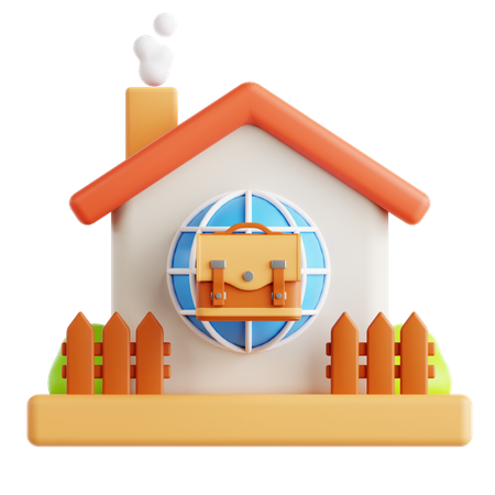 Trabajar desde casa  3D Icon