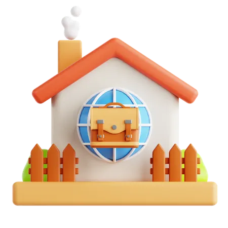 Trabajar desde casa  3D Icon