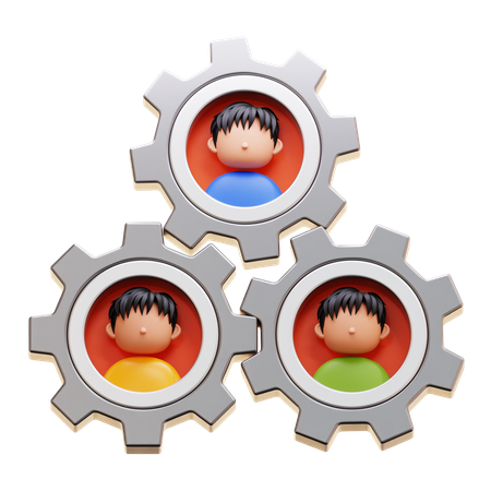 Trabajo en equipo  3D Icon